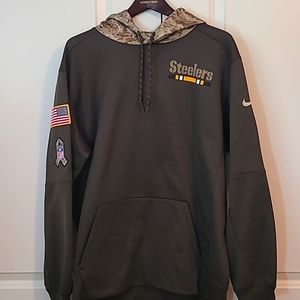 Official NFL hoodie sweatshirt - L Nike - Pittsburgh Steelers Salute to Service